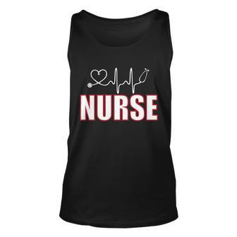 Nurse Heartbeat Logo Tshirt Unisex Tank Top - Monsterry DE