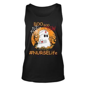 Nurse Life Boo Boo Crew Nurse Ghost Halloween October Unisex Tank Top - Seseable