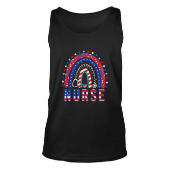Nurse Stethoscope Memorial Day 4Th Of July Unisex Tank Top - Monsterry AU