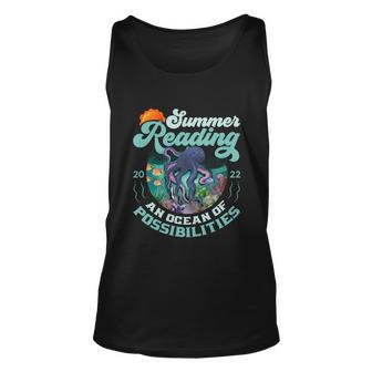 Oceans Of Possibilities Summer Reading 2022 Librarian Tshirt Unisex Tank Top - Monsterry