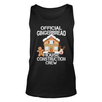 Official Gingerbread House Construction Crew Tshirt Unisex Tank Top - Monsterry UK