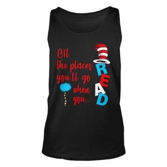 Oh The Places Youll Go When You Read Unisex Tank Top - Monsterry CA