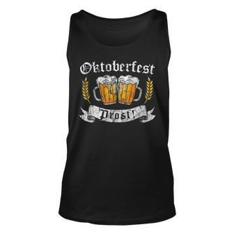 Oktoberfest Oktoberfest Prost German Cheers Beer Men Women Tank Top Graphic Print Unisex - Thegiftio UK