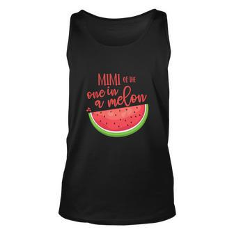 One In A Melon Watermelon Theme Funny Birthday Girl Unisex Tank Top - Monsterry CA