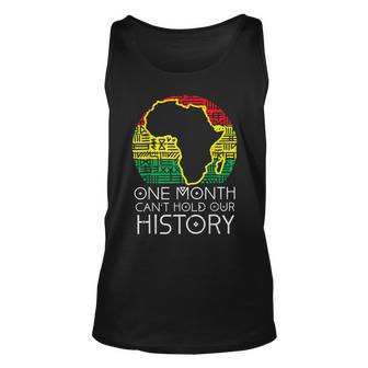 One Month Cant Hold Our History Pan African Black History V2 Men Women Tank Top Graphic Print Unisex - Thegiftio UK