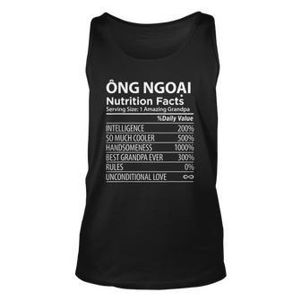 Ong Ngoai Nutrition Facts Vietnamese Grandpa Men Women Tank Top Graphic Print Unisex - Thegiftio UK