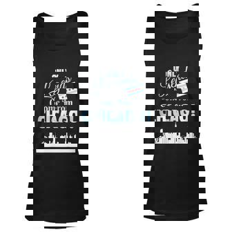 Only Legends Come From Chicago Chicago Skyline And Flag Art Unisex Tank Top - Thegiftio
