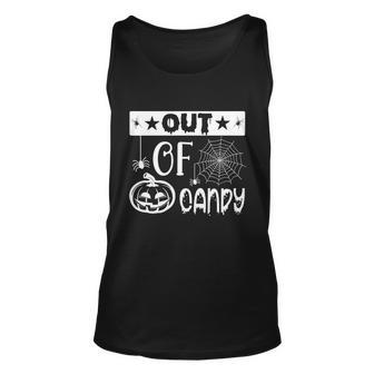 Out Of Candy Halloween Quote Unisex Tank Top - Monsterry CA