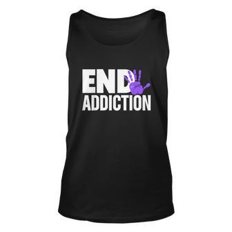 Overdose Awareness Overdose Awareness End Addiction Unisex Tank Top - Monsterry