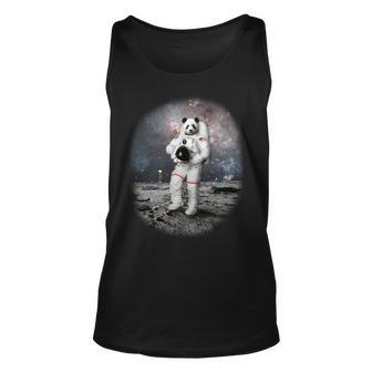 Panda In Space Astronaut Unisex Tank Top - Monsterry DE