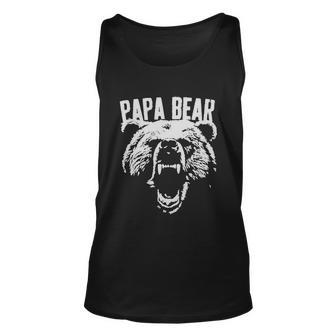 Papa Bear Best Dad Shirt Fathers Day Father Pop Gift Men Unisex Tank Top - Monsterry DE