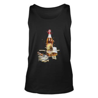 Pappy & Cigar Painting Blantons Buffalo Trace Tshirt Unisex Tank Top - Monsterry AU