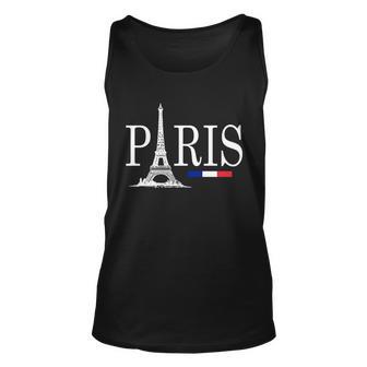 Paris Eiffel Tower Logo Unisex Tank Top - Monsterry DE