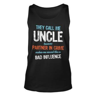 Partner In Crime Uncle Tshirt Unisex Tank Top - Monsterry UK