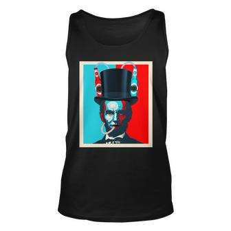 Party With Abe - Abraham Lincoln Drinking Beer Unisex Tank Top - Monsterry