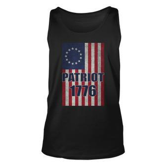 Patriot Betsy Ross Flag Unisex Tank Top - Monsterry