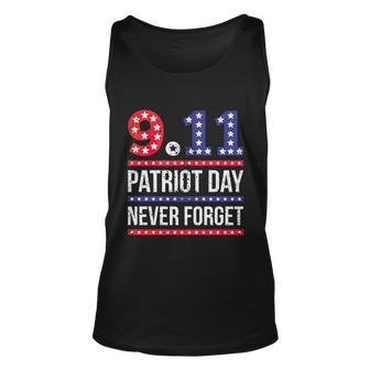 Patriot Day 911 We Will Never Forget Tshirtnever September 11Th Anniversary V2 Unisex Tank Top - Thegiftio UK