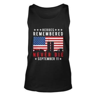 Patriot Day We Will Never Forget America Heroes Graphic Design Printed Casual Daily Basic Unisex Tank Top - Thegiftio UK
