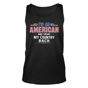Patriot I Am An American Unisex Tank Top - Monsterry