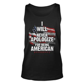 Patriot Never Apologize Unisex Tank Top - Monsterry UK