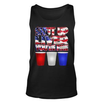 Patriotic Shut Up Liver Youre Fine Usa Tshirt Unisex Tank Top - Monsterry AU