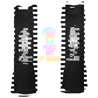 Peace Out 4Th Fourth Grade Graduation Last Day Of School Gift Unisex Tank Top - Thegiftio