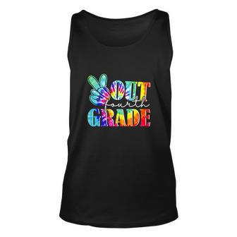 Peace Out 4Th Grade Class Of 2022 Graduation Unisex Tank Top - Monsterry CA