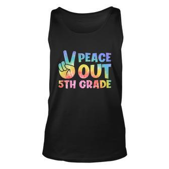 Peace Out 5Th Grade 2022 Graduate Happy Last Day Of School Funny Gift Unisex Tank Top - Monsterry AU