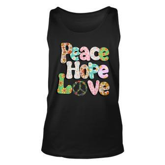 Peace Sign Love 60S 70S Tie Dye Hippie Halloween Costume V3 Unisex Tank Top - Seseable