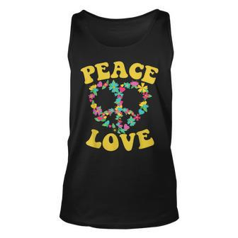 Peace Sign Love 60S 70S Tie Dye Hippie Halloween Costume V7 Unisex Tank Top - Seseable