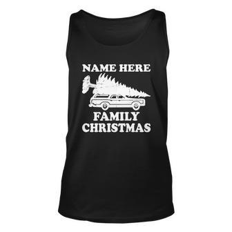 Personalize Family Christmas Custom Tshirt Unisex Tank Top - Monsterry