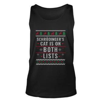 Physicist Schrödingers Cat Funny Gift Physics Ugly Christmas Gift Unisex Tank Top - Monsterry