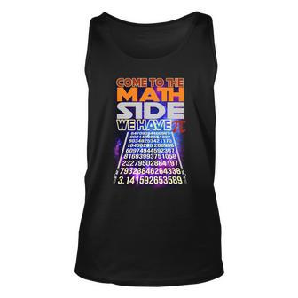 Pi Day - Come To The Math Side Parody Tshirt Unisex Tank Top - Monsterry