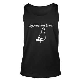 Pigeons Are Liars Tshirt Unisex Tank Top - Monsterry CA