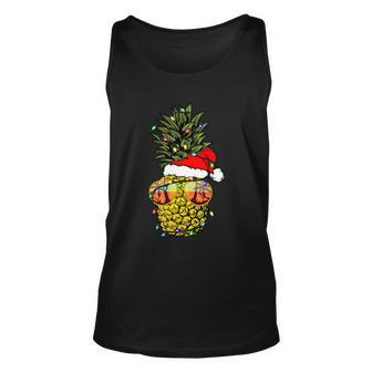 Pineapple Christmas Tree Or Christmas In July Pineapple Cool Gift Unisex Tank Top - Monsterry UK