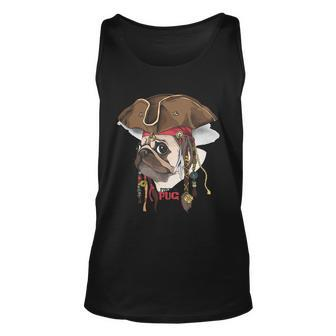 Pirate Pug V2 Unisex Tank Top - Monsterry