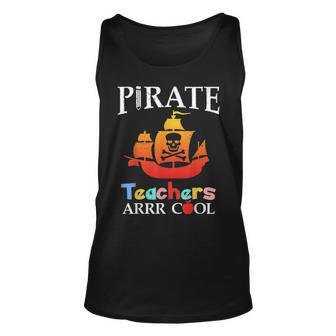 Pirate Teacher Design Teacher Gift Educational Design Graphic Design Printed Casual Daily Basic Unisex Tank Top - Thegiftio UK