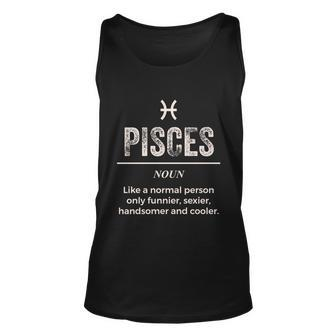 Pisces Definition Apparel For Men Women Funny Zodiac Gift Graphic Design Printed Casual Daily Basic Unisex Tank Top - Thegiftio UK