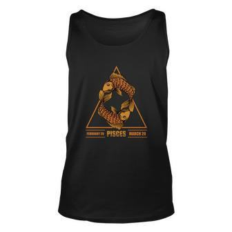 Pisces February March Birthday Gift Graphic Design Printed Casual Daily Basic Unisex Tank Top - Thegiftio UK