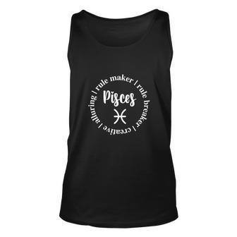 Pisces February March Birthday Gift Graphic Design Printed Casual Daily Basic V4 Unisex Tank Top - Thegiftio UK