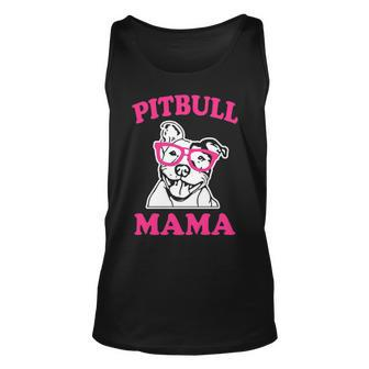 Pitbull Mama Womens Pit Bull Dog Mom Pink Unisex Tank Top - Thegiftio UK