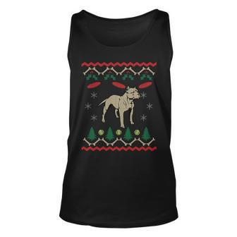Pitbull Ugly Christmas Sweater Graphic Design Printed Casual Daily Basic Unisex Tank Top - Thegiftio UK