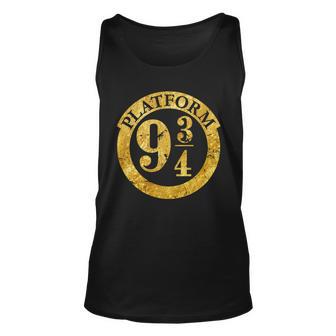 Platform 9 34 Golden Logo Unisex Tank Top - Monsterry UK