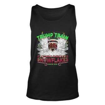 Plow Snowflakes This Christmas And Don A Maga Trump Train 2024 Gift Unisex Tank Top - Monsterry DE