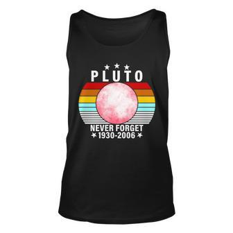 Pluto Never Forget 1930-2006 Unisex Tank Top - Thegiftio UK