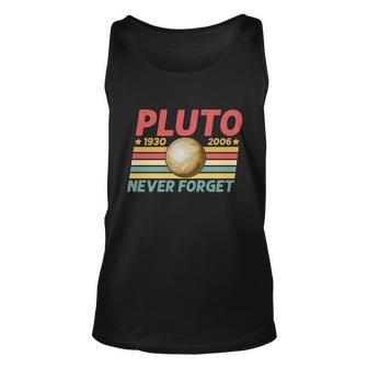Pluto Never Forget Retro Vintage V2 Unisex Tank Top - Monsterry DE
