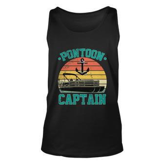 Pontoon Captain Funny Boaters Or Boat Driving Lovers Gift Graphic Design Printed Casual Daily Basic Unisex Tank Top - Thegiftio UK