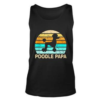 Poodle Papa Dog Lover Grandfather Retirement Poodle Unisex Tank Top - Monsterry