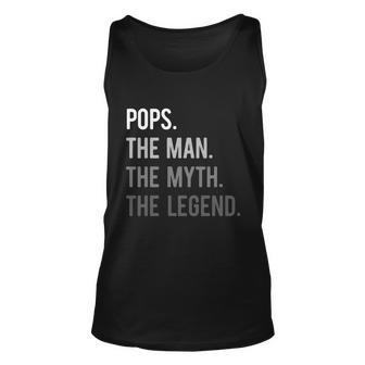 Pops The Man The Myth The Legend Unisex Tank Top - Monsterry UK