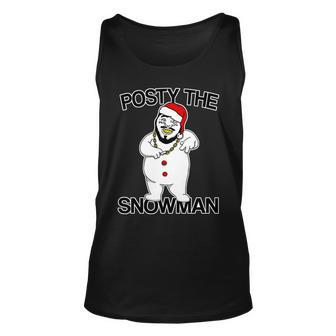 Posty The Snowman Tshirt Unisex Tank Top - Monsterry